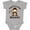 AC-Heather Grey, variant on Inktastic Papas Little Monkey Boys Funny Boys or Girls Baby Bodysuit