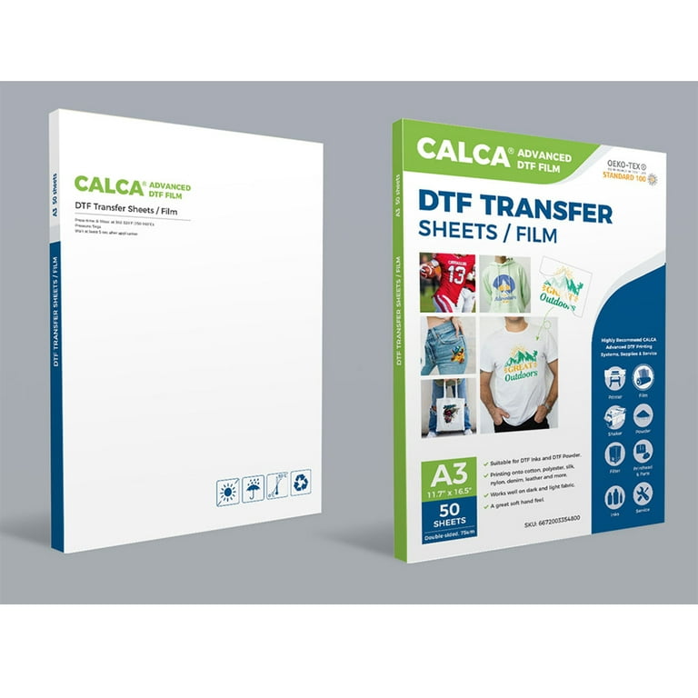 CALCA 100 Sheets A3 DTF Transfer Film Premium DTF Film