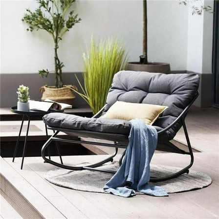 InQrands SBQT-KC Rocking Chair with Thick Cushion, Indoor and Outdoor
