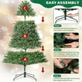 thumbnail image 2 of Artificial Christmas Tree, Fraser Fir with Colorful LED Lights, Premium Unlit Hinged Design,  Holiday Decor Dense Branches Realistic Holiday Décor​ w/Easy Assembly, Full & Realistic Xmas Tree, 2 of 7