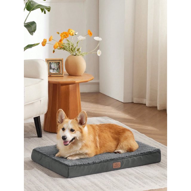 Bedsure Dog Bed - Orthopedic Waterproof Dog Beds With Removable Washable Cover For Dogs, Egg Crate Foam Pet Bed Mat
