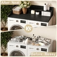thumbnail image 3 of Tarnorci 54" 2-Layer Washer Dryer Countertop with Storage Shelf，Side Edge for Laundry Room Organization, 3 of 10