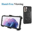 thumbnail image 5 of GoldCherry for Samsung Galaxy S21 Case,Heavy Duty Shock-Absorption/High Impact Resistant Armor Holster Defender Case with Kickstand + Swivel Belt Clip Holster for Samsung Galaxy S21 6.2 Inch(Black), 5 of 7