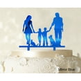 thumbnail image 1 of Family Cake Topper Personalized Silhouette Cake Topper Color Option Available 6-8 Inches Wide, 1 of 1
