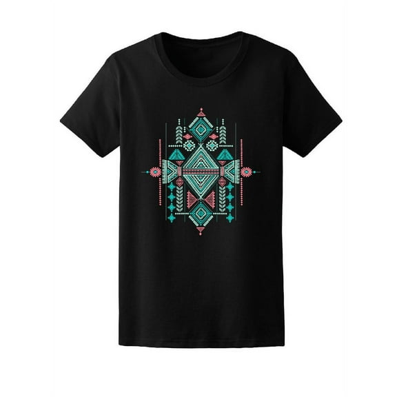 Tribal Vintage Pattern T-Shirt Women -Image by Shutterstock, Female Medium