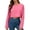 #(New) Hot Pink, variant on PFRNLF Cropped Sweatshirts for Women Summer Oversized Long Sleeve Crewneck Pullover Crop Tops