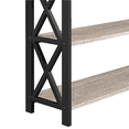 thumbnail image 6 of Renwick Vintage Wooden Console Table with 1 Drawer and 2 Open Shelves for Livingroom, Gray, 6 of 10