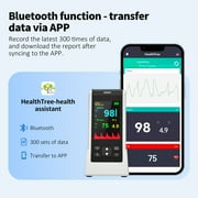HealthTree Handheld Pulse Oximeter, Fingertip Pulse Oximeter for Adult Blood Oxygen Saturation Monitor with SpO2 & Pulse Rate