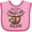 Pink and Fuchsia, variant on Inktastic Our 1st Mother's Day Together Cute Mom and Baby Sloth Boys or Girls Baby Bib