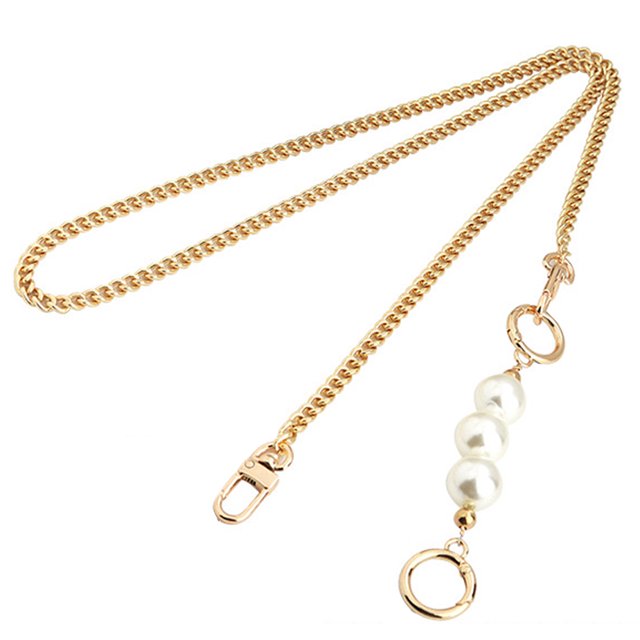 DIY, cuentas de perlas de imitación grandes y resistentes, asa para bolso, correa, dijes para bolso, cadena, accesorios de repuesto, decoración