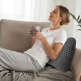 thumbnail image 5 of Orthopedic Memory Foam Lumbar Support Pillow Ergonomic Back Cushion 12.6"x9.4"x5.1" Removable Washable Cotton Cover Pressure Relief for Office Chair Car Seat Home Use, 5 of 6