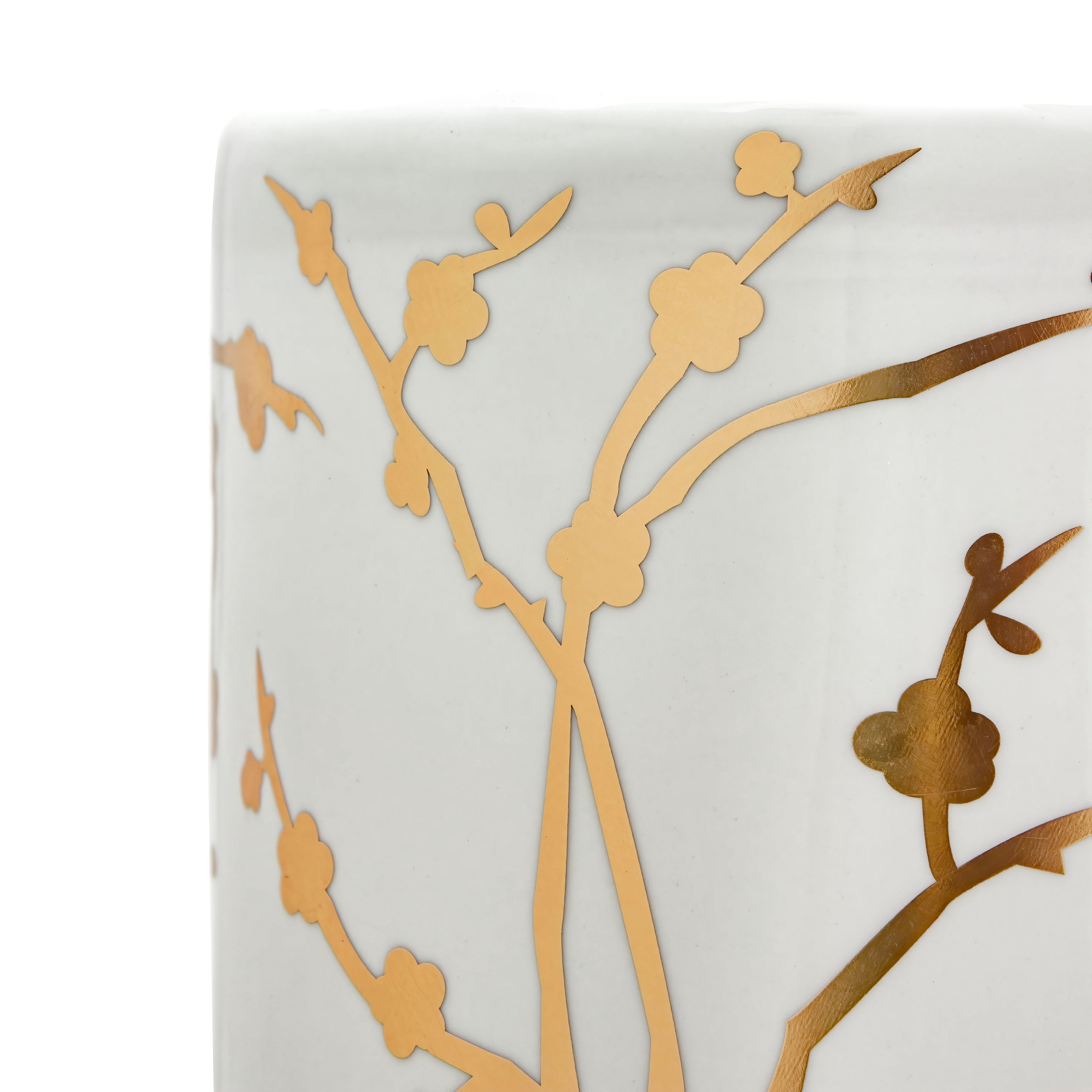 Red Lantern 24" Gold Branches Umbrella Stand