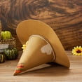 thumbnail image 4 of Txlixc Sombrero de espantapájaros, Sunflower felt Wizard hat role play Fittings para Halloween Txlixc moda, 4 of 9