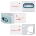 thumbnail image 3 of KAKOWELY Caja De Almacenamiento Plástico Verde Para Maquillaje En Casa, 3 of 7