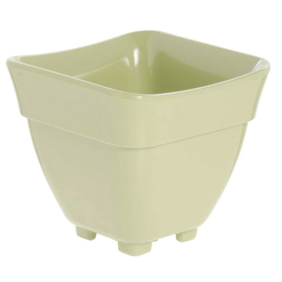HUBERT® Serving Bowl Display Bowl 1/6 Size Willow Green Melamine Curveware Pan - 5 1/2 L x 5" W x 5" D