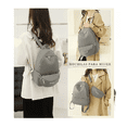 thumbnail image 2 of Bolsas Mochilas Escolares De Mujer Bolso Antirrobo 2 piezas Moda CAQUI, 2 of 5