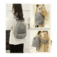 thumbnail image 2 of Bolsas Mochilas Escolares De Mujer Bolso Antirrobo 2 piezas Moda CAQUI, 2 of 5