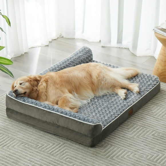 BFPETHOME Orthopedic Dog Beds for Large Dogs-Waterproof Sofa Dog Bed with Removable Washable Cover Large Pet Bed with Waterproof Lining and Nonskid Bottom Pet Bed for Dogs