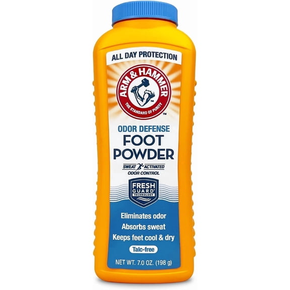 Arm and Hammer Odor Control Foot Powder with Fresh Guard Technology, 7 oz