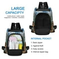 thumbnail image 6 of FORMRS Women's Travel Backpack Purse Anti-Theft Hidden Pockets Casual Shoulder Bag, Lake, 6 of 7