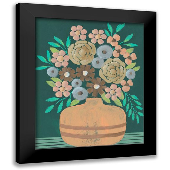 Moore, Regina 15x18 Black Modern Framed Museum Art Print Titled - Flower Garden Bouquet III