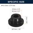 thumbnail image 3 of Unique Bargains 6 Pcs Black Plug Holes, H19 Rubber Button Plug for 18mm/0.71' Hole, 3 of 6