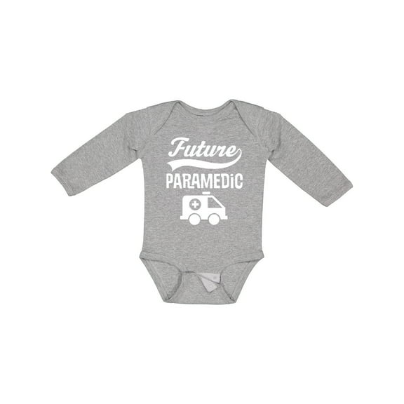 Inktastic Future Paramedic Ambulance Boys or Girls Long Sleeve Baby Bodysuit