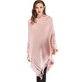 thumbnail image 6 of LELINTA Women Knitted Poncho Cape Tassel Oversized Cardigan Sweater Long Shawl Scarf Pullover Jumper, One Size, 3 Colors, 6 of 7