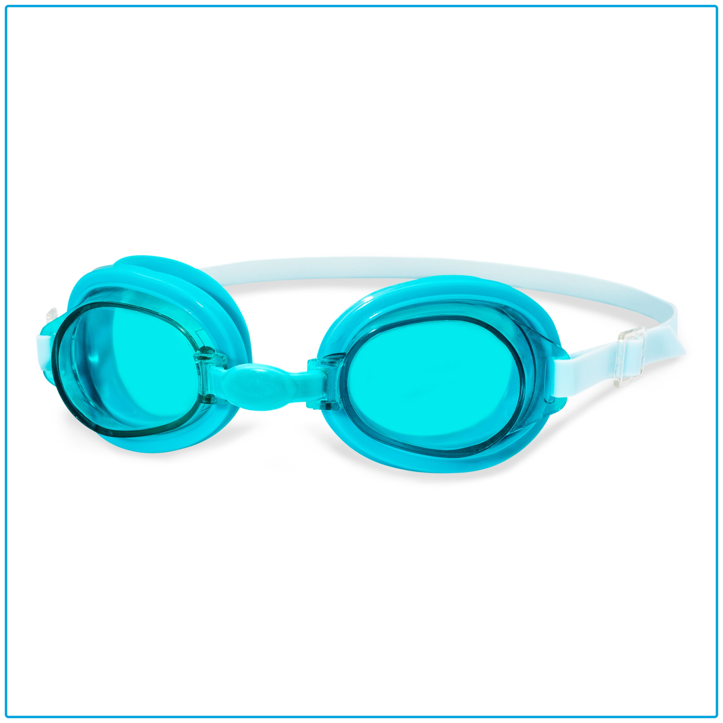 (2 pack) Dolfino Splash Time Child Goggles, 3 Pairs of Goggles Included, Multicolor