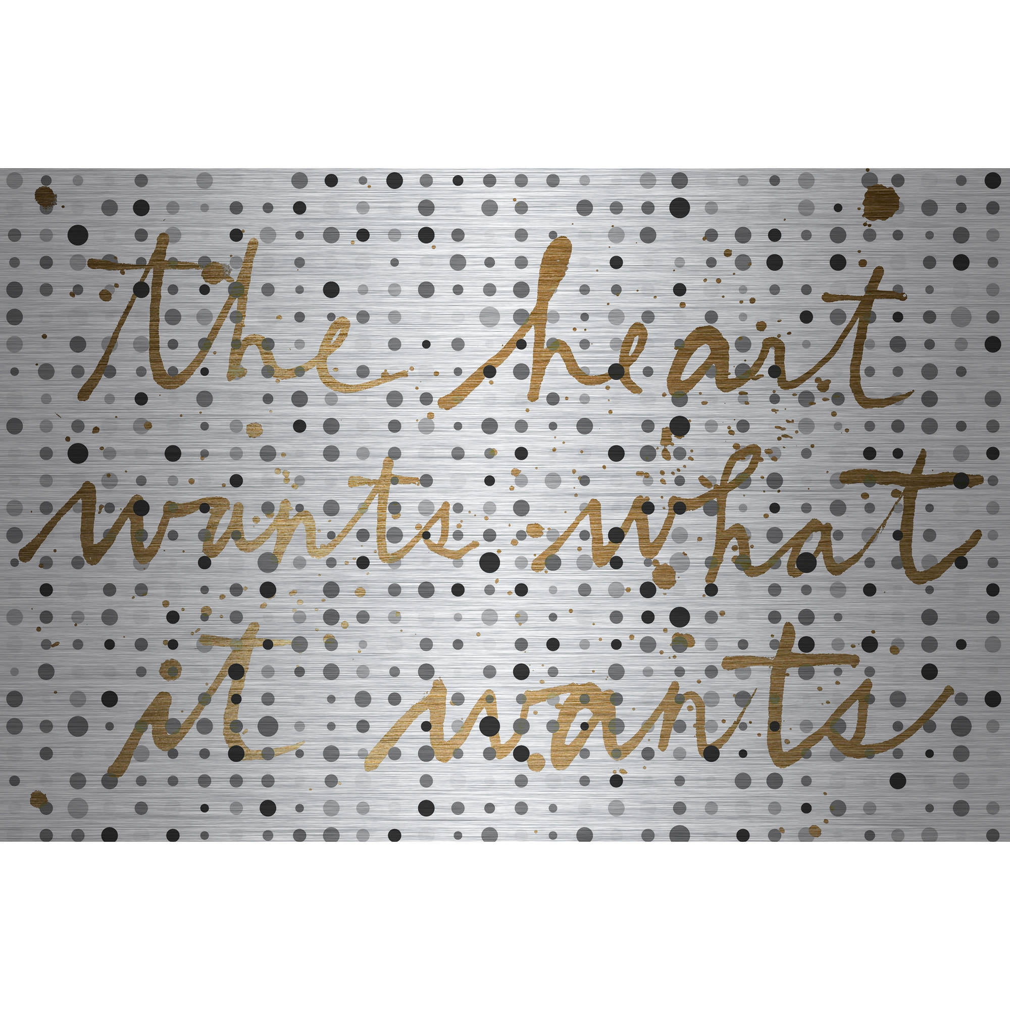Marmont Hill "Hearts Desire" Painting Print on Brushed Aluminum