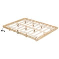 thumbnail image 4 of Queen Size Floating Bed Frame, Queen Bed Frame with LED Lights, Modern Low Profile Platform Bed Frame, Solid Pine Wood Slats Support, Noise Free, No Box Spring Needed, Natural, 4 of 6