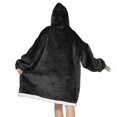 thumbnail image 4 of Oversized Hooded Blanket Sweatshirt,Wearable Blanket Soft Warm Sherpa with Hood Pocket Sweatshirts for One Size Fits All Women Men Teenagers, 4 of 6
