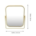 thumbnail image 2 of KEINXS Table Desk Makeup Mirror Standing Desk Mirror 360 Swivel Metal Frame, 2 of 8