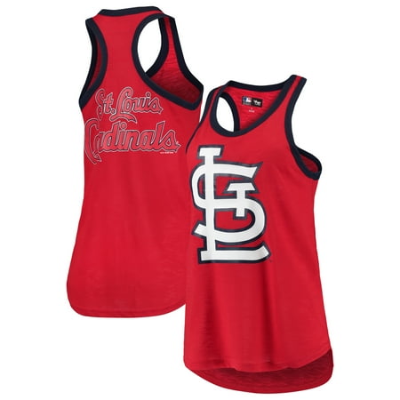 Cardinals Red Throwback Jersey - St. Louis Cardinals G-III 4Her by Carl Banks Women's Team Logo Tater Racerback Tank Top - Red