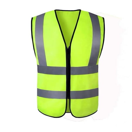 

Night Security Washable Waistcoat Safety Work Warning Vest Safety Vest High Visibility Reflective YELLOW