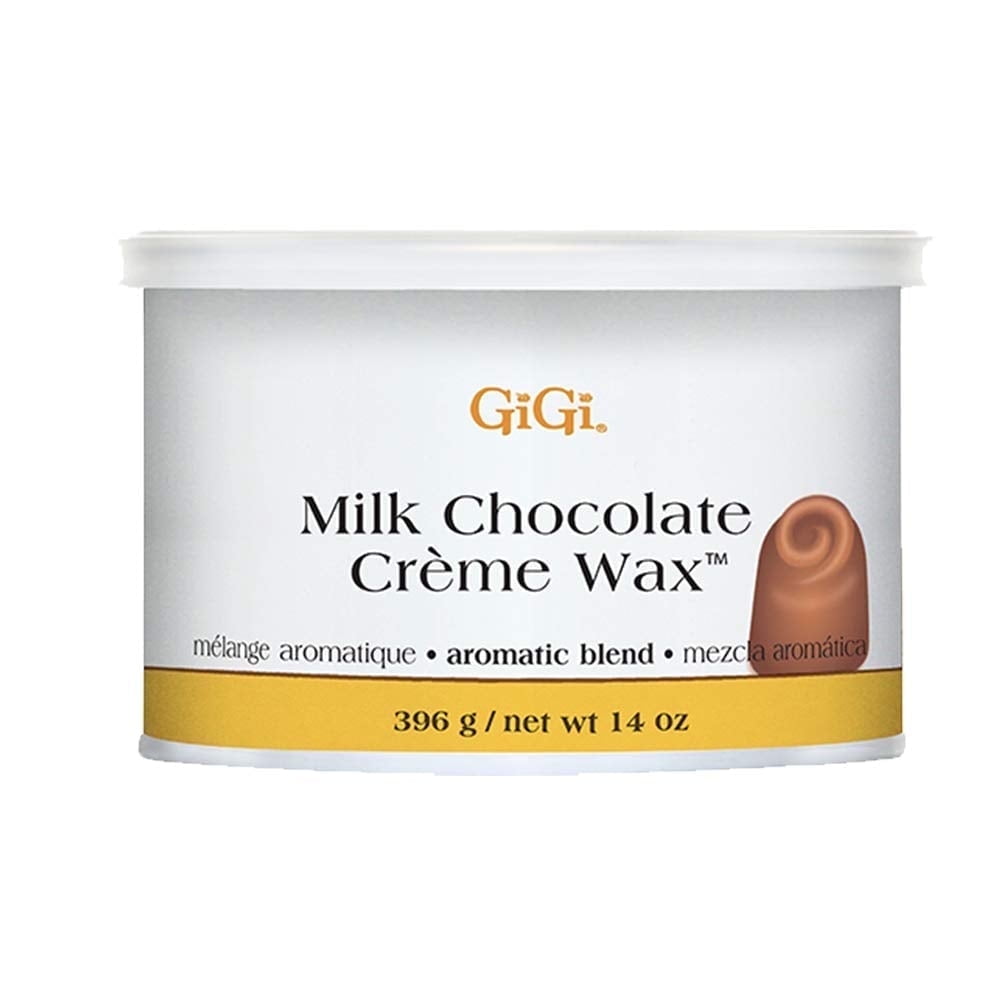 GiGi Milk Chocolate Crème Soft Wax, Hair Removal Cream for Sensitive Skin, 14 oz