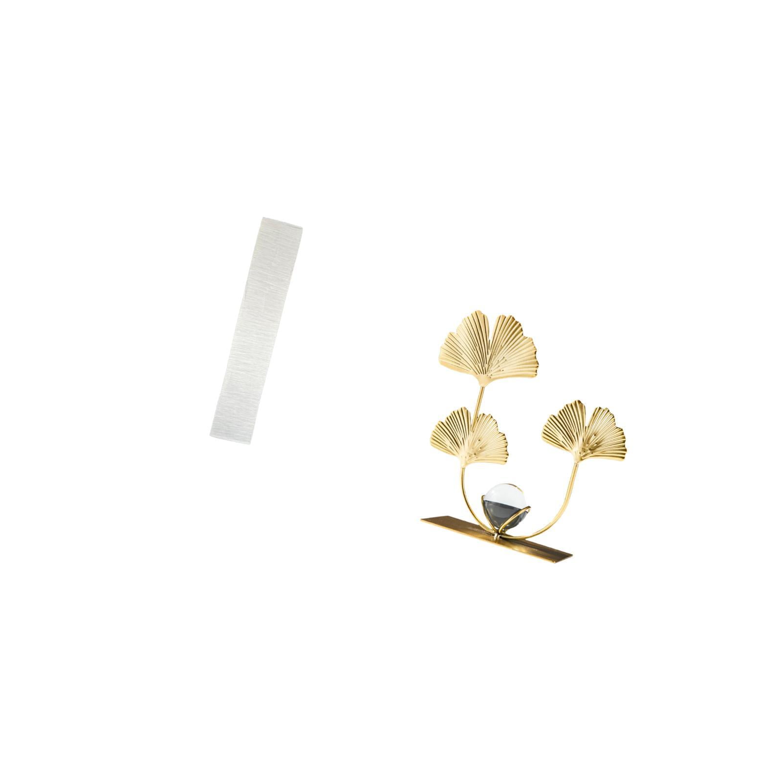 2 Pieces Floor Lamp Shade Leaf Sculpture Figurine Metal Paper Minimalist Design for Living Room Bedroom Study