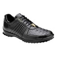 thumbnail image 3 of Belvedere Mens' Astor Black Genuine Caiman Crocodile Soft Calf Casual Shoes (11), 3 of 3