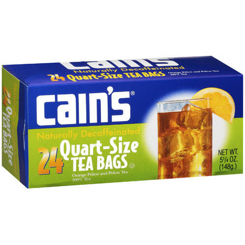 Cains Orange And Pekoe QuartSize Tea Bags, 514 oz
