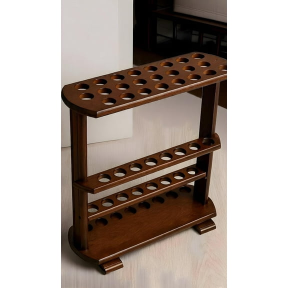 Wooden Cane Stand Holder for Multiple Walking Sticks | 23-Hole Solid Wood Cane Rack Organizer | 27-Inch Tall Floor-Standing Cane & Umbrella Stand