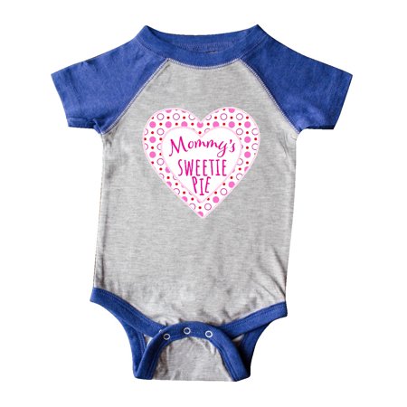 

Inktastic Mommy s Sweetie Pie with Pink Hearts Gift Baby Boy or Baby Girl Bodysuit