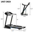 [US IN STOCK]Folding Treadmills 15 Automatic Incline , Max 3.25 HP Running and Walking Jogging