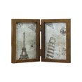 thumbnail image 1 of 7 Inch Creative Combination Folding Vintage Double Sided Photo Frame for Decoration Use, 1 of 4