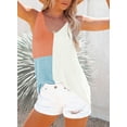 thumbnail image 2 of HOTAPEI Tank Tops for Women Summer V Neck Knit Tank Top Casual Color Block Sleeveless Tops, 2 of 5