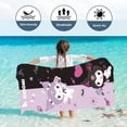 thumbnail image 2 of Kuromi-toallas de microfibra de secado rápido para niños y niñas, baño de Playa Grande, Sanrio, suave, agradable para la piel, ducha bonita, 2 of 6