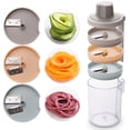 thumbnail image 1 of Vegetable Grater Multipurpose 3 in 1 Detachable Spiral Slicer Kitchen Shredder, 1 of 10