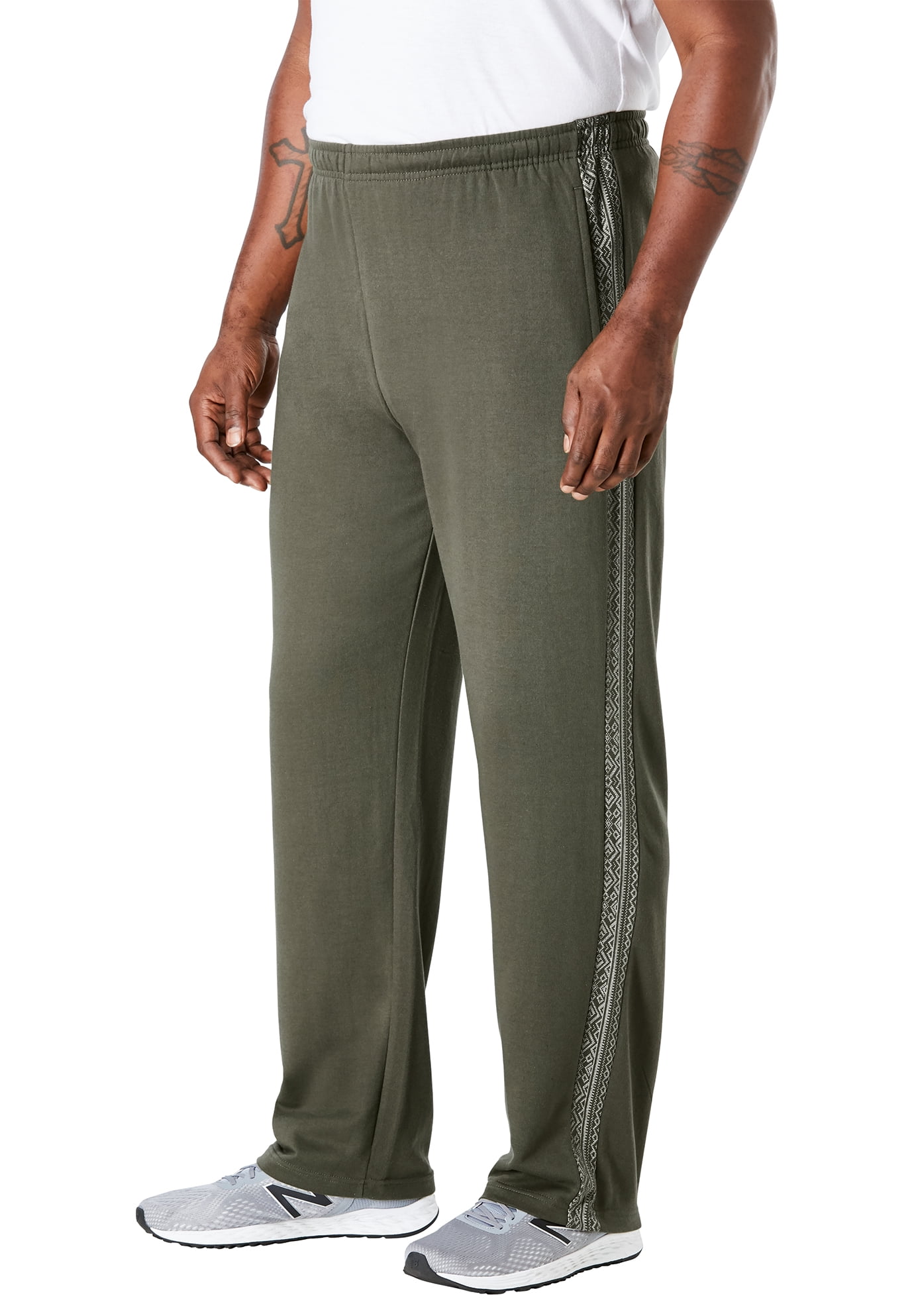 Kingsize - KingSize Men's Big & Tall Snow Lodge Sweatpants - Tall - 3XL, Olive Green - Walmart