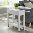 thumbnail image 5 of Leick Home Cade Wood End Table with Drawer and AC/USB Outlet, Gray, 5 of 16