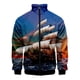 thumbnail image 2 of Chaqueta retro con estampado 3D de navegación oceánica para hombre, abrigo de manga larga de gran tamaño para la calle, ropa con personalidad para niños, chaquetas con cremallera, 2 of 4