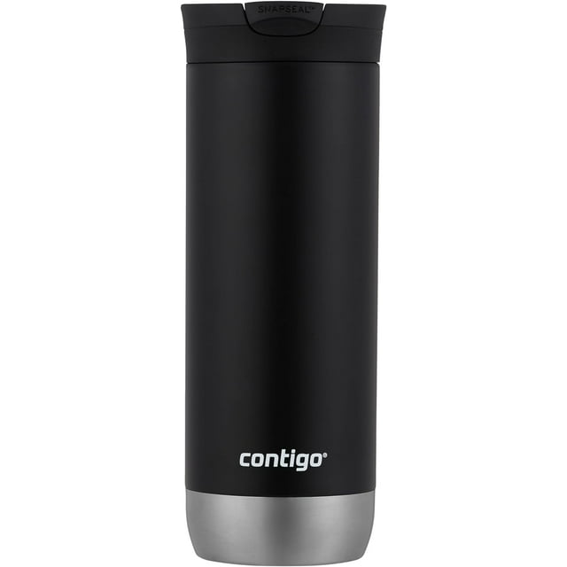 Contigo Huron 2.0 Stainless Steel Travel Mug with Leak-Proof SnapSeal Lid, Vacuum-Insulated Tumbler for Coffee and Tea, Pansy, 16 oz (473 mL)